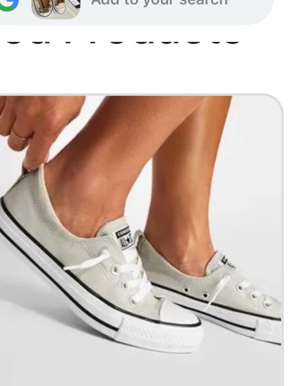 Converse Women’s Shoreline Slip-On Sneakers in Off-White